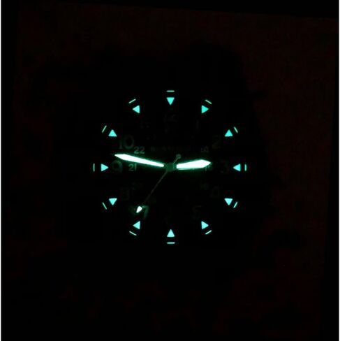 BERTUCCI A-3P Optic White Watch | Optic White Dial with Black Case | Patrol Green Nylon Band | 100M Water Resistance in Kuwait