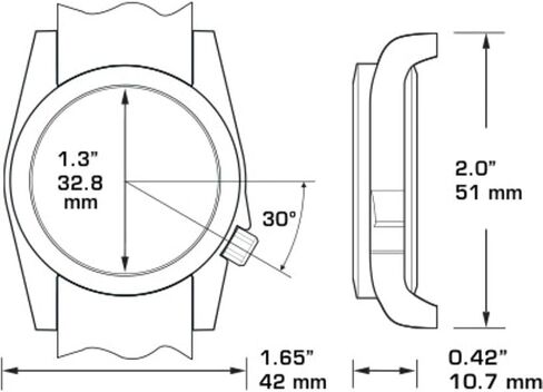 BERTUCCI A-3P Optic White Watch | Optic White Dial with Black Case | Patrol Green Nylon Band | 100M Water Resistance in Kuwait