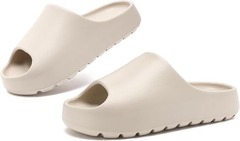 Cloud Slides for Women Men, Recovery Womens Pillow Slides,EVA Anti-Slip shower shoes,Thick Sole Open Toe Garden Shoes,men's sandals,mens slippers for Indoor and Outdoor Size in Saudi Arabia
