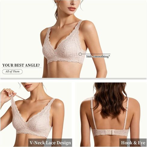 الصدر اللاسلكية الدانتيل Bralette مثير مثلث رقيقة جدا مبطن تنفس المرأة مريحة اليومية الصدرية لكأس AAA-B in Kuwait