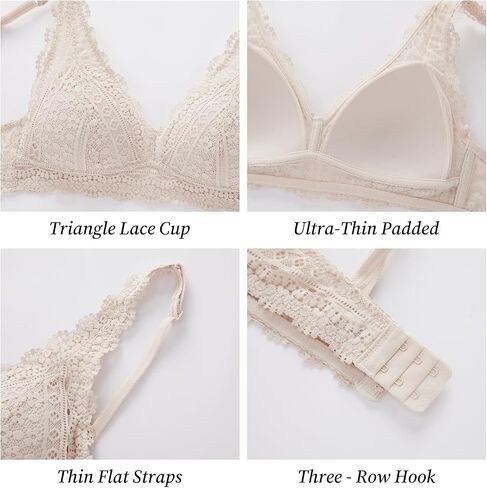 الصدر اللاسلكية الدانتيل Bralette مثير مثلث رقيقة جدا مبطن تنفس المرأة مريحة اليومية الصدرية لكأس AAA-B in Kuwait