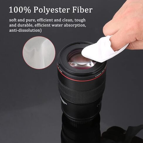 ASHATA Microfiber Cleaning Cloths for Glasses Eyeglasses Screens Lenses Phone Laptops Antistatic Clean Cloth Dusting Microfiber Ecloth (100Pcs/Bag - 6in) in Saudi Arabia