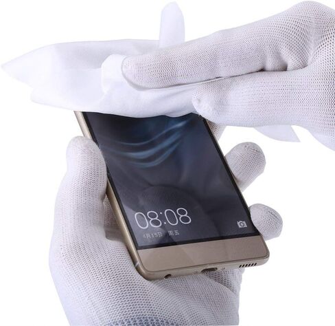 ASHATA Microfiber Cleaning Cloths for Glasses Eyeglasses Screens Lenses Phone Laptops Antistatic Clean Cloth Dusting Microfiber Ecloth (100Pcs/Bag - 6in) in Saudi Arabia