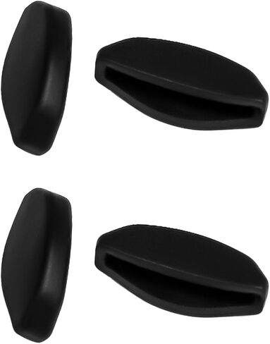 Anti Slip Nose Pads Replacement for Oakley HSTN SQ OX8208 HSTN OO9242 Eyeglasses Frame, Silicone Soft Nose Pieces - 2 Pairs Black Regular Size in Kuwait