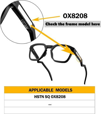 Anti Slip Nose Pads Replacement for Oakley HSTN SQ OX8208 HSTN OO9242 Eyeglasses Frame, Silicone Soft Nose Pieces - 2 Pairs Black Regular Size in Kuwait