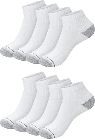 مجموعة جوارب الكاحل الرجالية من Hanes - 9 قطع - جوارب رياضية X-Temp للرجال - قدم مبطنة تسمح بمرور الهواء وشبكة للتحكم في الرائحة in Kuwait
