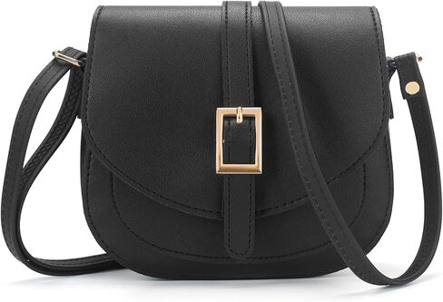 Small Crossbody Bags for Women, Vegan Leather Saddle Purse Everyday Handbag for Work Going Out | Water Resistant in Saudi Arabia