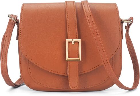 Small Crossbody Bags for Women, Vegan Leather Saddle Purse Everyday Handbag for Work Going Out | Water Resistant in Saudi Arabia
