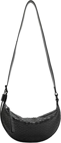 AllSaints Women's HALFMOON SNAKE XBODY Black One Size in Saudi Arabia