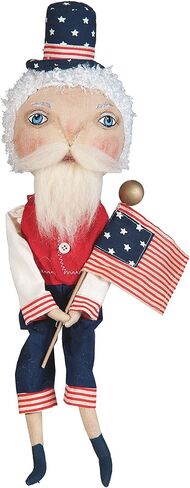 GALLERIE II Samuel Liberty Joe Spencer Gathered Traditions Soft Figurine 15" Versatile 4th of July Independence Day Americana Patriotic USA Decor Decoration Red in Saudi Arabia