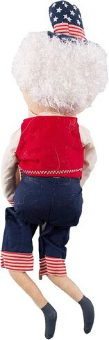GALLERIE II Samuel Liberty Joe Spencer Gathered Traditions Soft Figurine 15" Versatile 4th of July Independence Day Americana Patriotic USA Decor Decoration Red in Saudi Arabia