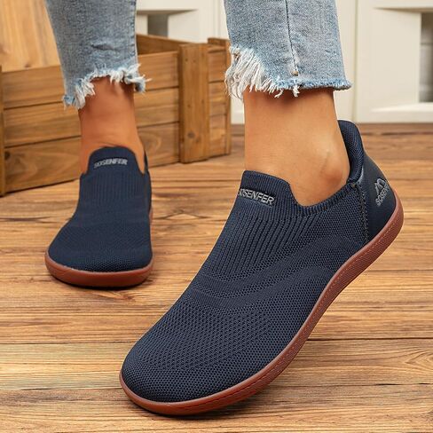 Barefoot Shoes Women Slip on Sneakers Wide Toe Box Shoes Women Zero Drop Gym Walking Shoes Trail Running Shoe Jogging Tennis Fitness Sneaker in Saudi Arabia