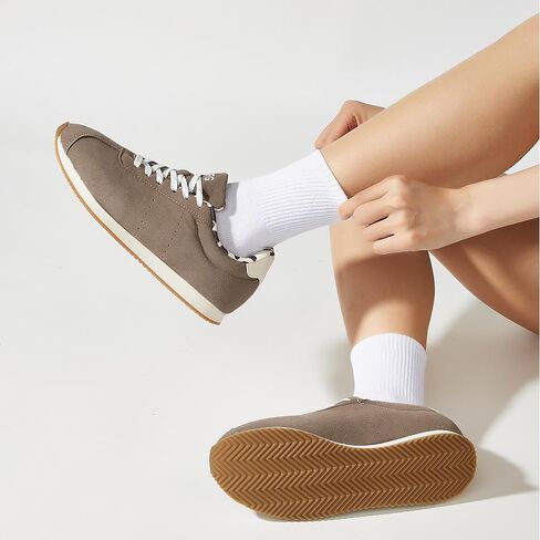 Women's Fashion Sneakers-Lightweight Walking Shoes- Low Top Classic Retro Casual Ladies Comfortable Running Shoes in Saudi Arabia