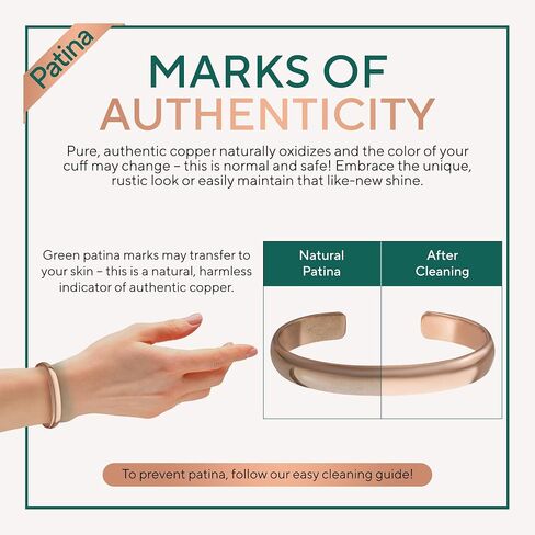 TheraCopper Jewelry Bundle – Copper Rings for Women (2 Pack, 10mm Hammered) & Copper Bracelet Cuff (Plain), 100% Pure, Raw & Uncoated in Saudi Arabia