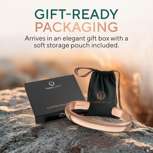TheraCopper Jewelry Bundle – Copper Rings for Women (2 Pack, 10mm Hammered) & Copper Bracelet Cuff (Plain), 100% Pure, Raw & Uncoated in Saudi Arabia