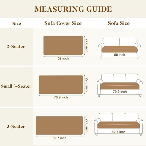SearchI Couch Covers for Dogs Washable, Non Slip Fuzzy Pet Couch Cover for Sofa, Thick Soft Sofa Covers Couch Protector for Dogs Pet Friendly(Khaki, 27.6" x 59") in Saudi Arabia