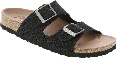 Skechers Cali Arch Fit: صندل نسائي Granola-Mellow Skies - - 8 B(M) US، أسود in Kuwait