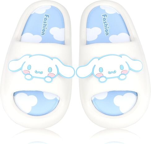 Roffatide Anime Cartoon Slides for Women Non-Slip Bathroom Shower Sandals Cow Print Rubber Slippers House Slides in Kuwait