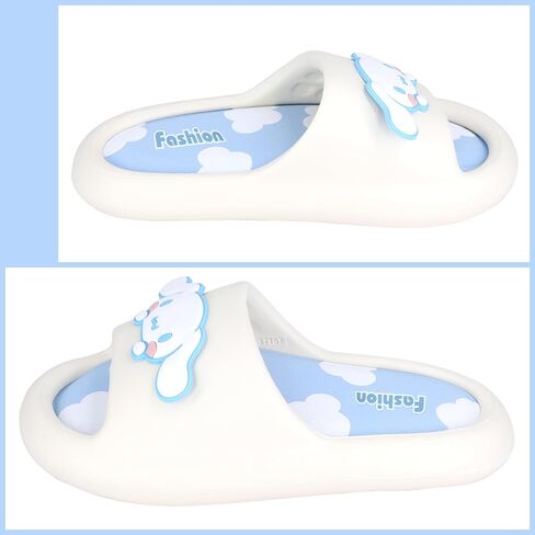 Roffatide Anime Cartoon Slides for Women Non-Slip Bathroom Shower Sandals Cow Print Rubber Slippers House Slides in Kuwait