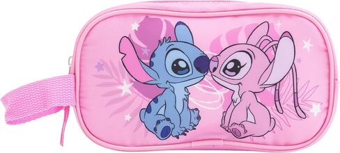 Disney Lilo and Stitch Backpack Set for Girls | Stitch and Angel Bookbag with Lunch Bag, Zip Case, and Carabiner | Kids School Backpack | Ages 3+ in Saudi Arabia