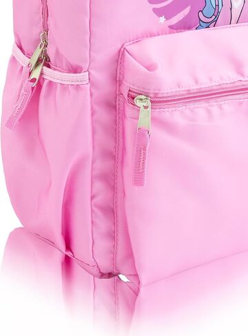 Disney Lilo and Stitch Backpack Set for Girls | Stitch and Angel Bookbag with Lunch Bag, Zip Case, and Carabiner | Kids School Backpack | Ages 3+ in Saudi Arabia
