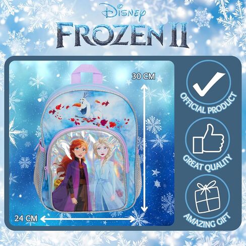 حقيبة ظهر Disney® Official Frozen 2 للفتيات مع Elsa & Anna Into The Unknown School Nursery حقيبة غداء للسفر in Kuwait
