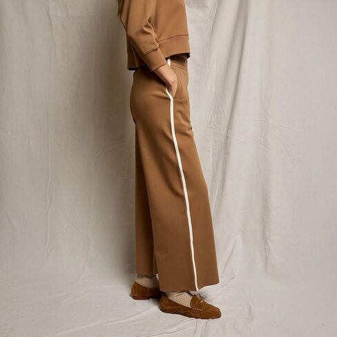 perfectwhitetee, Mikos Wide Leg Travel Pant - Women's, Mocha, M in Saudi Arabia