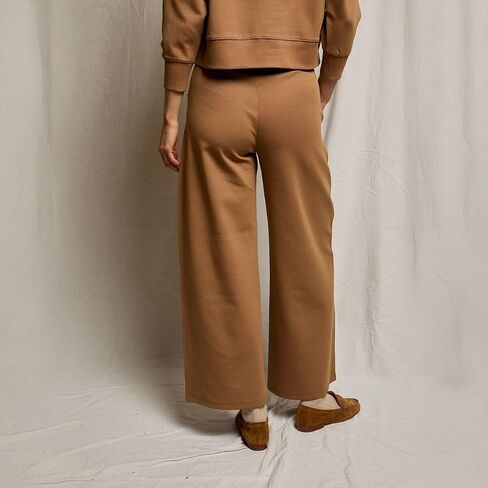 perfectwhitetee, Mikos Wide Leg Travel Pant - Women's, Mocha, M in Saudi Arabia
