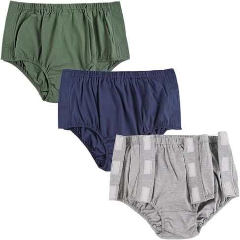 Washable Post Surgery Briefs for Women 3 Pack, Reusable Tear-Away Incontinence Underwear for Patients/Disabled/Elderly in Saudi Arabia
