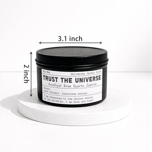 Manifestation Healing Chakra Candles, Energy Balance & Emotional Support Spiritual Candle for Law of Attraction Ritual, Empowering Women Gifts, Birthday & Graduation Present（Trust The Universe in Saudi Arabia