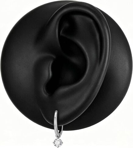 1 Pair ASTM F136 Titanium Huggies Earrings for Women in Saudi Arabia