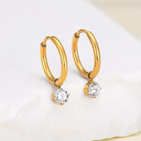 1 Pair ASTM F136 Titanium Huggies Earrings for Women in Saudi Arabia