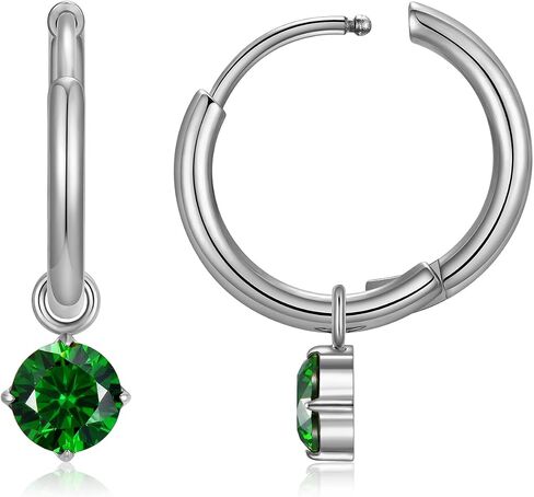 1 Pair ASTM F136 Titanium Huggies Earrings for Women in Saudi Arabia