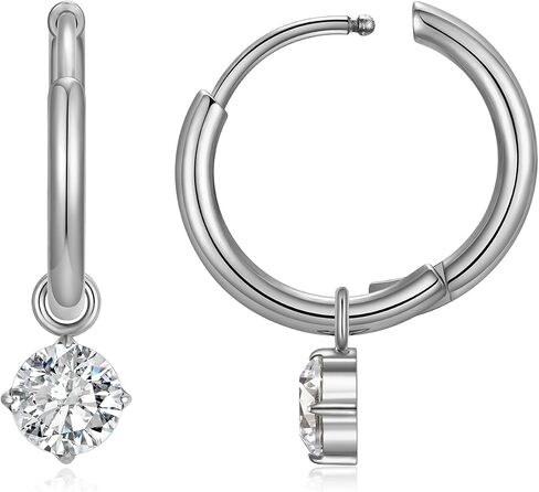 1 Pair ASTM F136 Titanium Huggies Earrings for Women in Saudi Arabia