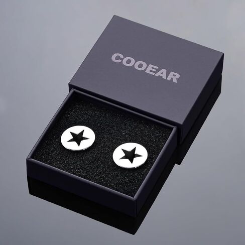 سدادات لحم أنفاق الأذن بتصميم بسيط من COOEAR، موسعات ثقب مزدوجة من الفولاذ المقاوم للصدأ. in Kuwait