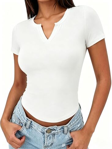 AFZ Women's Workout Tops Short Sleeve Quick Dry Lightweight Athletic T-Shirt for Hiking Running Yoga in Saudi Arabia