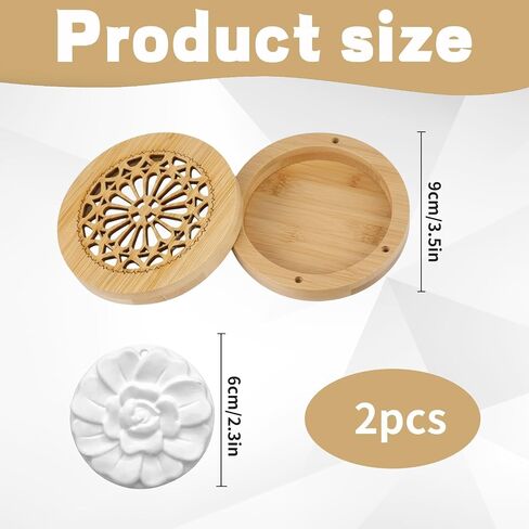1set 3.5in Aromatic Bamboo Carving Box Set for Home Scenting,Passive Essential Oil Diffuser, Passive Diffuser with Natural Scent Dispersion, Moso Bamboo Construction for Long-Lasting Use in Saudi Arabia