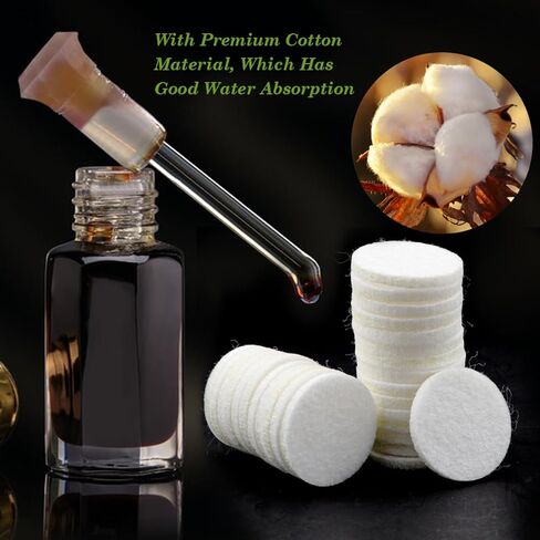50 Pcs Mini Diffuser Refill Pads, Microfiber Absorbing Pads Circle Essential Pads Aroma Refill Diffuser Pad Replacement Pads for Humidifier Diffusers Home Car in Saudi Arabia