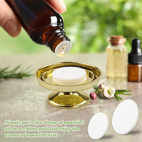 50 Pcs Mini Diffuser Refill Pads, Microfiber Absorbing Pads Circle Essential Pads Aroma Refill Diffuser Pad Replacement Pads for Humidifier Diffusers Home Car in Saudi Arabia