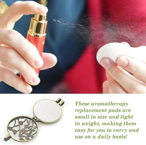 50 Pcs Mini Diffuser Refill Pads, Microfiber Absorbing Pads Circle Essential Pads Aroma Refill Diffuser Pad Replacement Pads for Humidifier Diffusers Home Car in Saudi Arabia