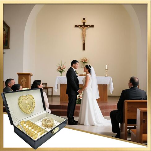 Wedding Arras Coins Set, Arras Para Boda Catolica, Aras De Matrimonio, Regalos De Boda for Ceremony. in Saudi Arabia