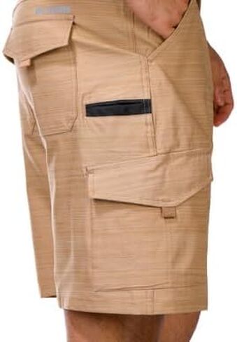 Reel Legends Mens Mackerel Quick Dry Cargo Shorts Taupe in Saudi Arabia
