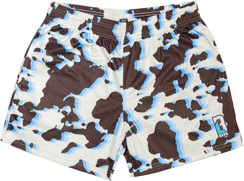 Baseball Lifestyle 101 Men's Cowhide Curveball Mesh Shorts with Side Pockets and Elastic Waist, 5 in Inseam S-2XL Sizes in Saudi Arabia