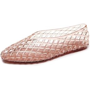 Jelly Ballet Flats For Women Orthopedics Breathable Mesh Comfort Slip On Round Toe Hollow Out Flat Sandals - Perfect Summer Jelly Flats For Women 2026 in Saudi Arabia