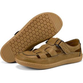 Moodeng Men's Sport Sandals Wide Toe Box Leather Sandals Ultra Lightweight Non-Slip Outdoor Casual Walking Slippers for Men in Saudi Arabia