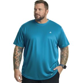 Big and Tall Instant Cooling Loose Fit Plain T-Shirts, Quick Dry Lightweight Tee Moisture Wicking Plus Size in Saudi Arabia