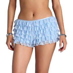 Women Lace Tiered Ruffled Bloomers Shorts Y2k Lolita Fairy Layered Pumpkin Boxer Shorts Party Boy Short Pettipants in Saudi Arabia