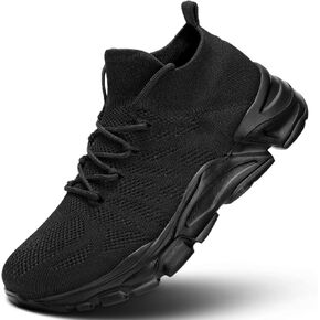 Men's Walking Shoes Tennis Running Slip on Sneakers Lightweight Breathable Casual Work Gym Soft Sole in Kuwait