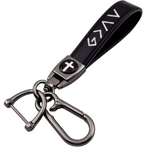 Father's Day Cross Keychain for Men Dad, Leather Jesus Cross Keychain, Christian Gifts Key chain for Men, Husband, Dad in Saudi Arabia