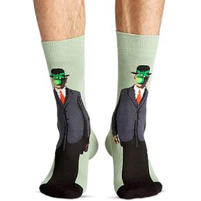 JNRB Men's Colorful Cotton Novelty Crew Dress Socks Art Painting Artists Cubism Surrealism Impressionism Avant Garde, L-XL in Saudi Arabia